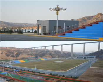 甘肅廣場(chǎng)高桿燈、中華燈-甘肅渭南合陽(yáng)特警訓(xùn)練基地廣場(chǎng)照明