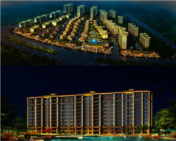 樓體亮化設(shè)計-碧桂園住宅小區(qū)