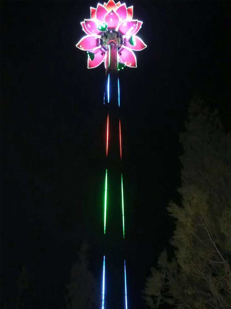 蓮花燈夜景效果 蓮花燈夜景效果