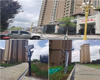 湖北平涼新世紀集團世紀花園庭院燈路、景觀路燈項目